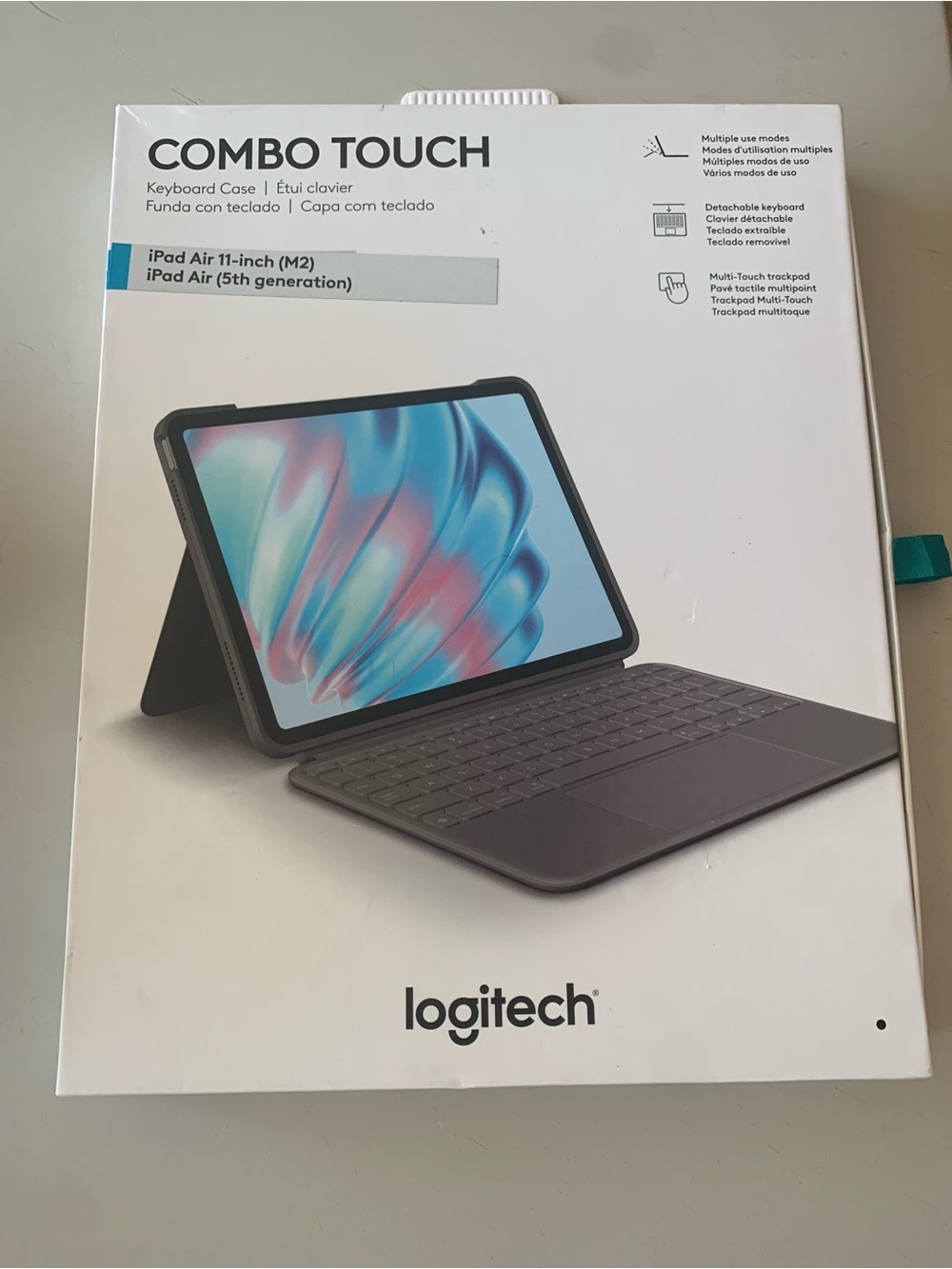 Logitech Combo Touch Keyboard Case for iPad Air 11-inch (M2) - Dark Gray